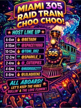 LOLAQUEENZ🦄MIAMI 305 RAID TRAIN🚂MARATHON